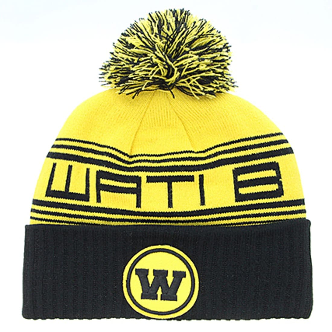 WATI B - BONNET BLACK M NOIR LOGO WATIB BLANC - Booska'Shop