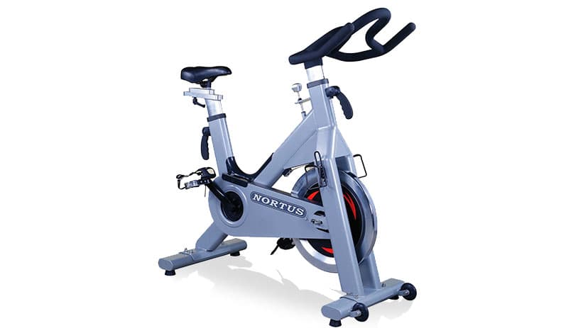 SOVNIA Stationary Bikes, Fitness Bike with iPad Holder, LCD Monitor and Comfortable Seat Cushion